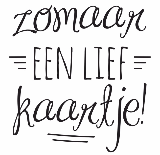 zomaar een lief kaartje